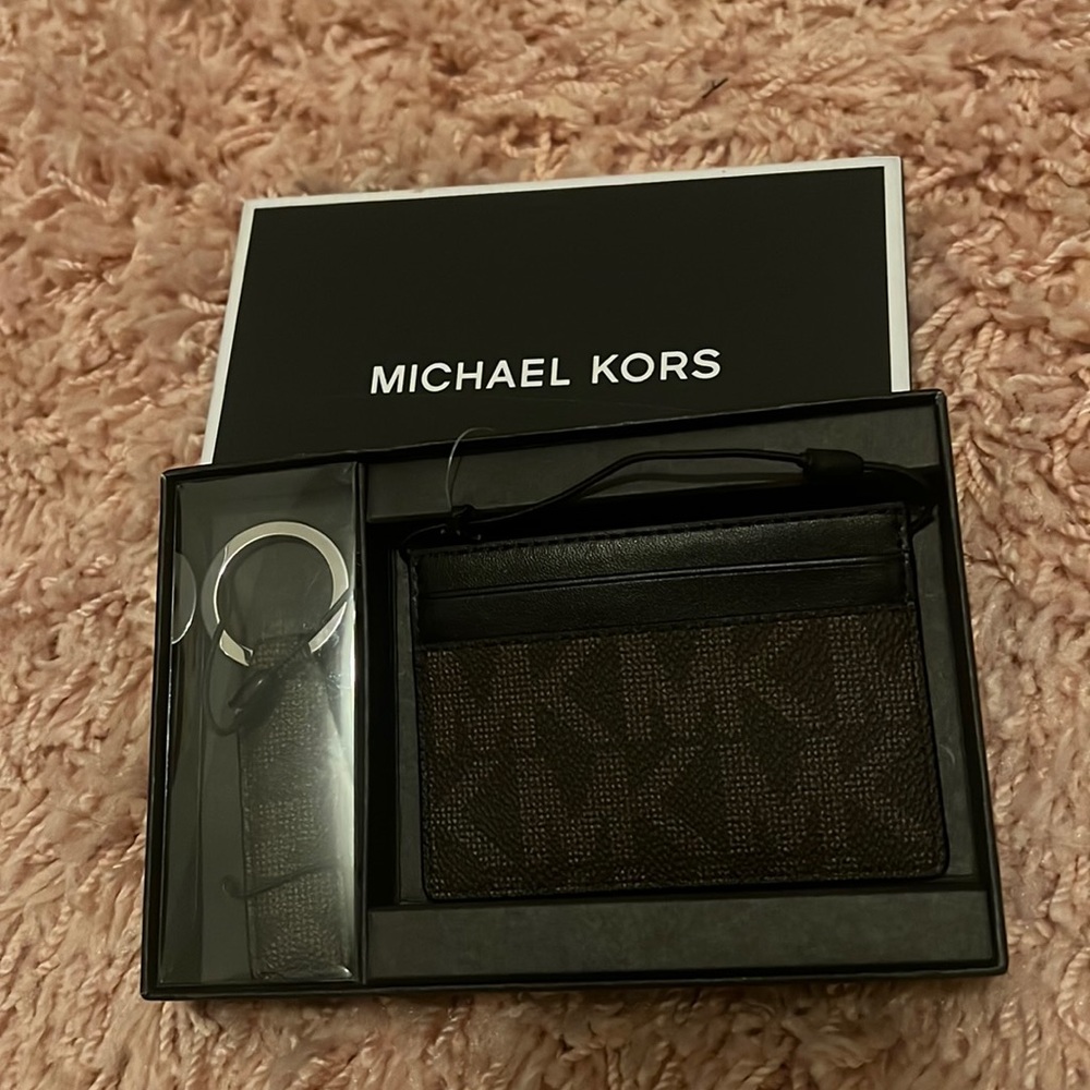 Michael Kors Card Holder Key Ring Set